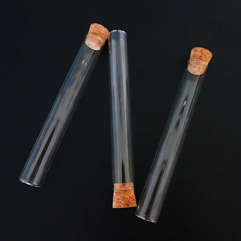24 шт./лот 20x150 мм Стеклянная трубка с плоским дном пробкой|glass tube|tube glasstubes with cork |