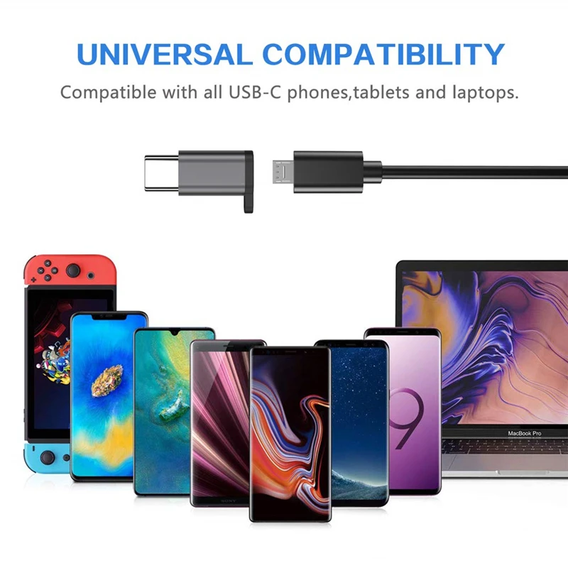 Металлический микро-USB к USB C разъему для Huawei P20 P30 Samsung S8 S9 S10 Microusb Otg Micro Type Usbc адаптер