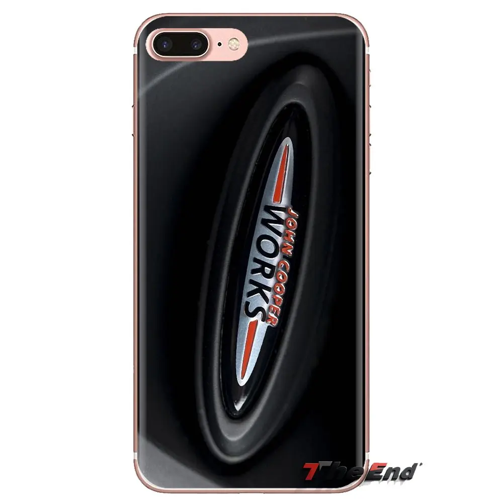 Мини cooper jcw логотип плакат мягкий чехол сумка для iPhone XS Max XR X 4 4s 5 5S 5C SE 6 6S 7 8 Plus samsung