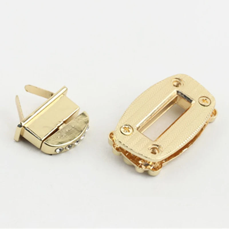 

1pcs Metal Rhinestone Turn Lock New Style Twist Lock Clasp for Handbag Bag Purse Luggage Hardware Closure Bag Parts Accessories