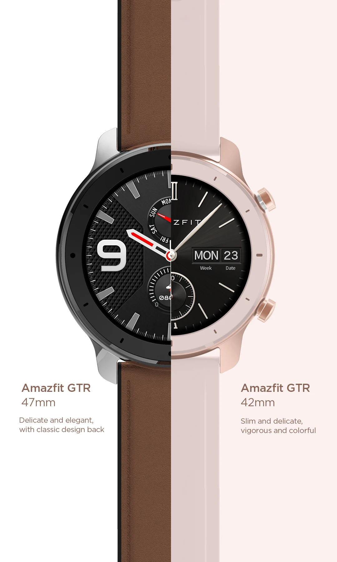 Глобальная версия, Новые смарт-часы Amazfit GTR 42 мм, 5ATM, умные часы, 12 дней, батарея, управление музыкой, для Xiaomi, Android, IOS
