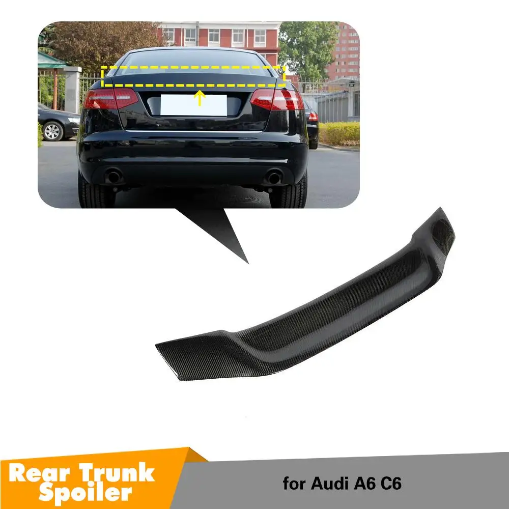 Спойлер для Audi A6 C6 2008-2011 высокое качество углеродное волокно задний багажник