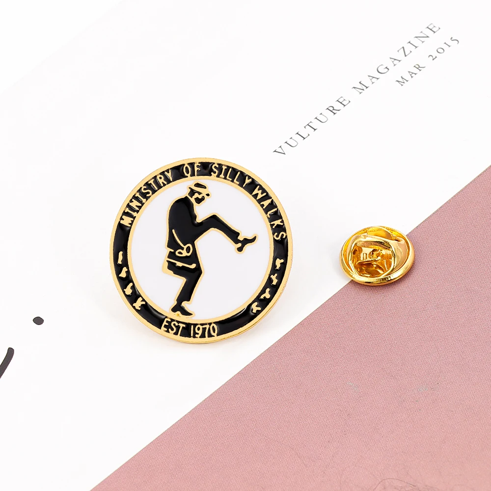 Monty Python Ministry of Silly Walks эмалированная булавка EST 1970 брошь как далеко вы можете пойти