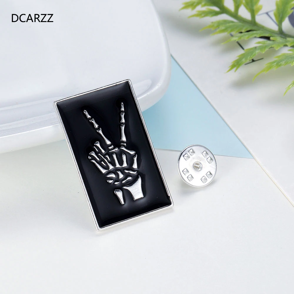 DCARZZ брошь в виде скелета на руку булавка медицинское винтажное ювелирное изделие