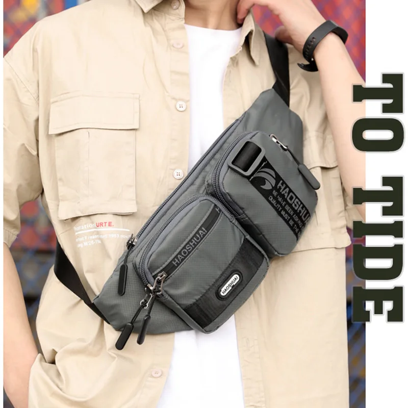 

Nylon Waist Bags For Men 2020 New Arrivals Fanny Pack Brand Casual Man's Waist Pack Belt Bags Banana Bum Pocket Chest Pack Male