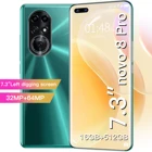 Смартфон 7,3 дюйма, Android 11,0, разблокировка распознаванием лица, двойная камера, 4G, смартфон, сотовый телефон 16 + 512 ГБ, телефон