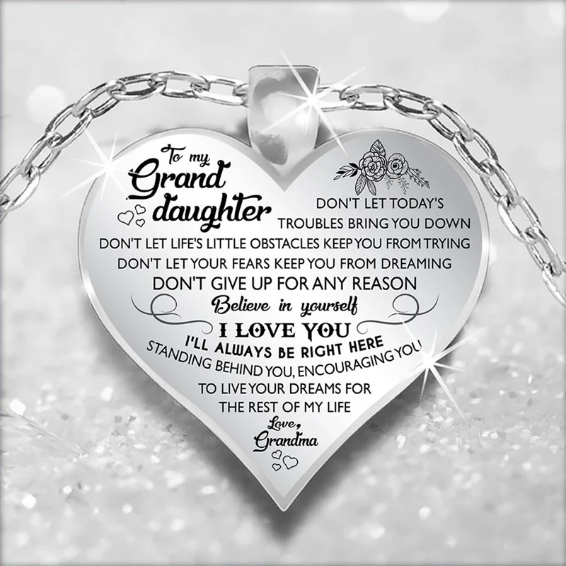 Милое ожерелье для моей внучки модное с подвеской в виде цветка бабочки сердца