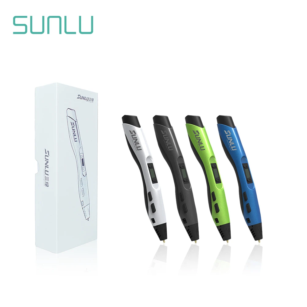 SUNLU SL-300A 3D Ручка интеллектуальное Рисование печать Ручка Поддержка ABS/PLA/PCL печать 3D игрушка подарок 3d ручки с светодиодный экран