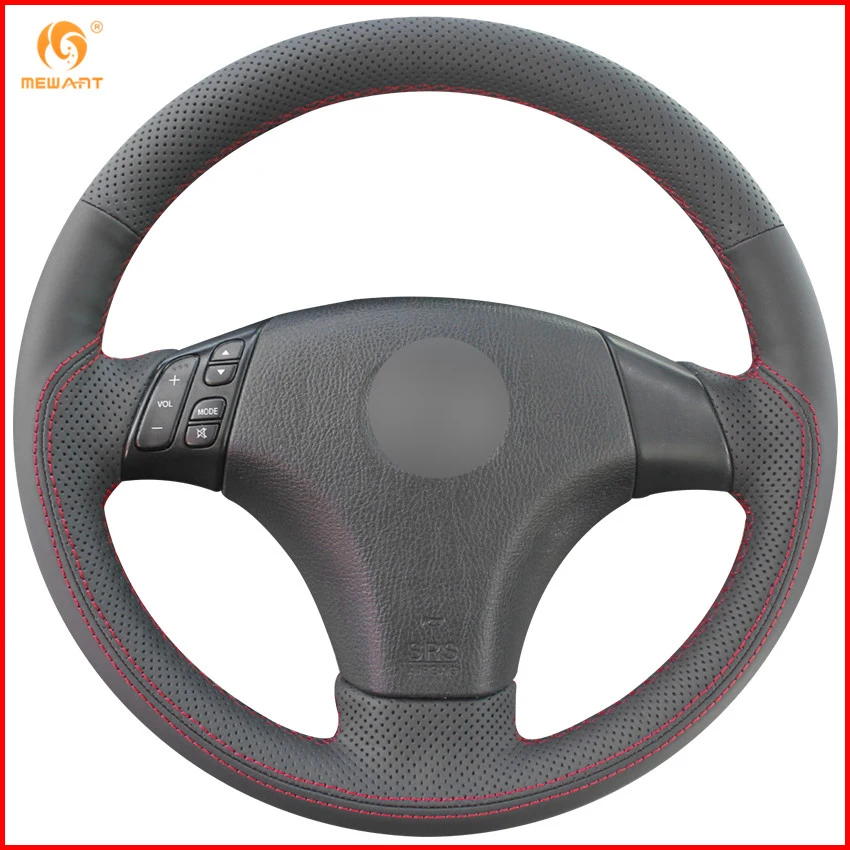 MEWANT черный чехол рулевого колеса автомобиля из натуральной кожи для Mazda 3 / 2006 2010 5