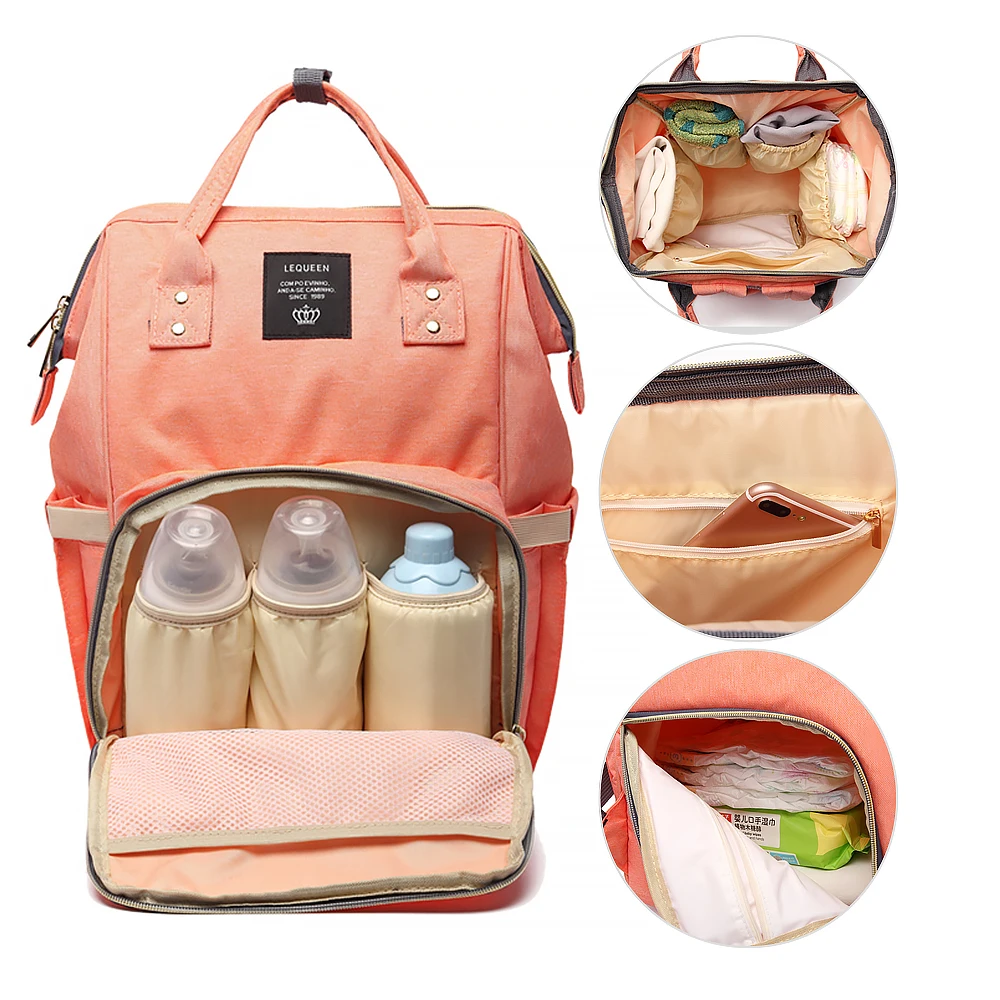 Сумка для мамы большой вместимости с улучшенной водонепроницаемостью, модным плечевым рюкзаком и многофункциональностью для беременных женщин.