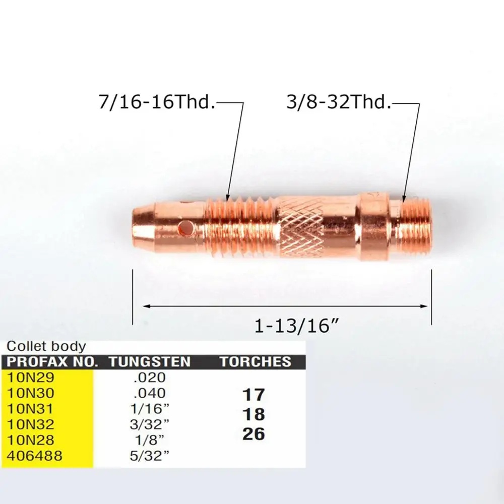10-pk TIG сварочный цанговый корпус 10N30 (.040 &quot) фонарь 17/18/26 | Инструменты