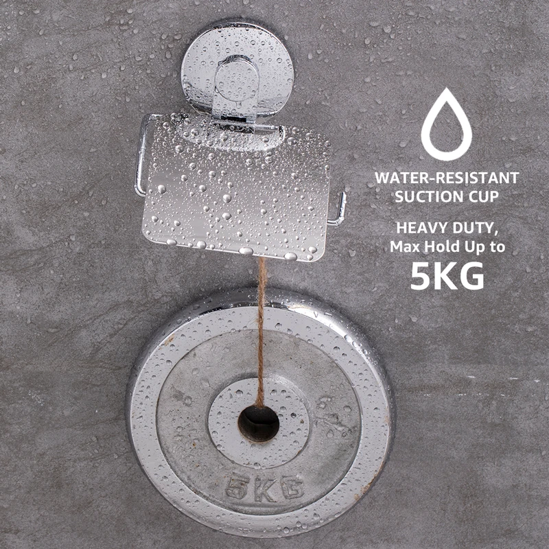 Рулонный держатель для туалетной бумаги Tai с крышкой на присоске без сверления