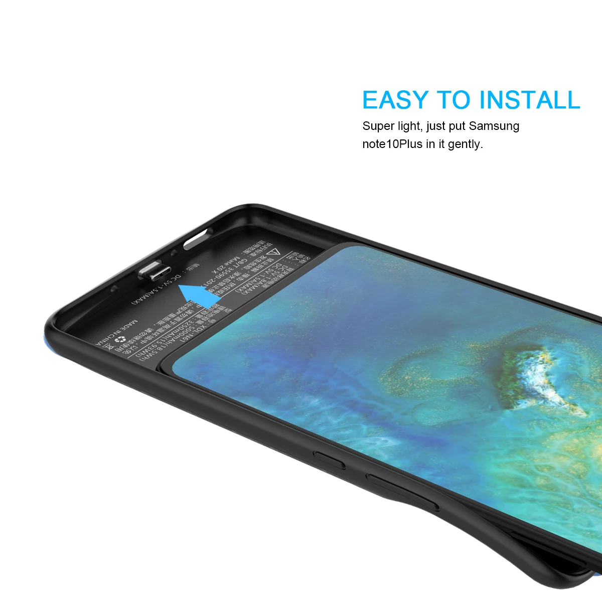 Чехол для зарядного устройства huawei mate 20 X (5G) 6000 мАч Расширенный чехол резервного