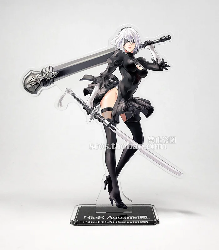 Обувь для косплея; аниме НИР: автоматы 2B YoRHa № 2 Тип B 9S Косплэй акриловая подставка фигурный модельный пластина декора подарки