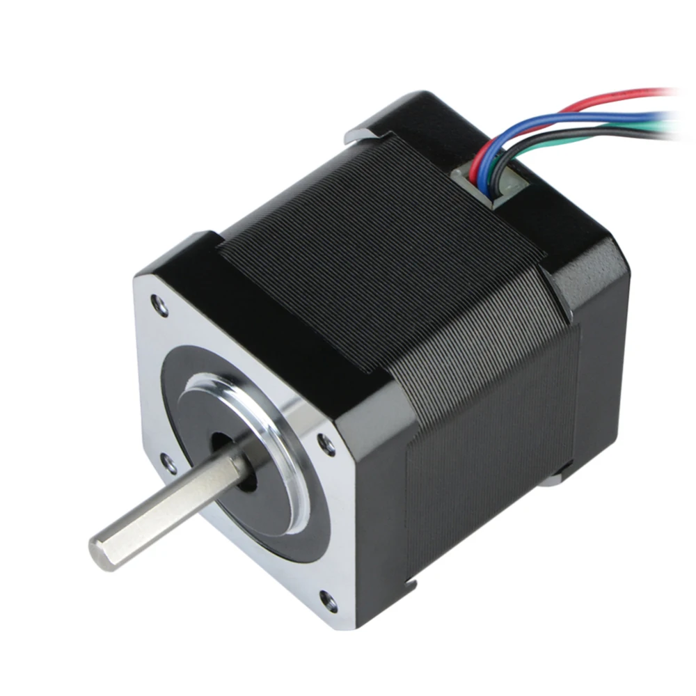 Nema 17 шаговый двигатель 48 мм Nema17 42BYGH 2A 4 lead (17HS4801) 1 м кабель для 3D принтера ЧПУ XYZ