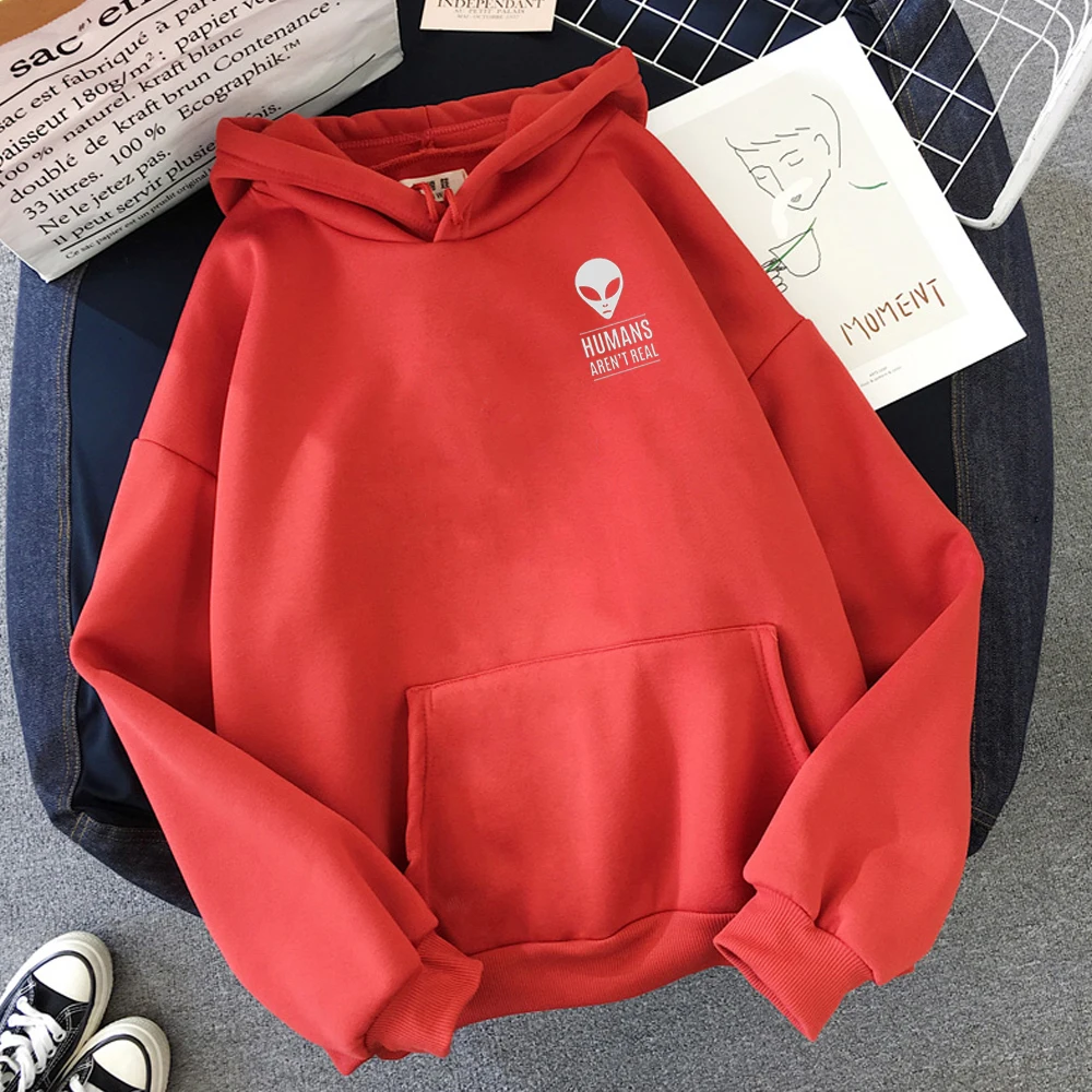 Осень-зима пуловеры с принтом инопланетянина однотонные толстовки для женщин и