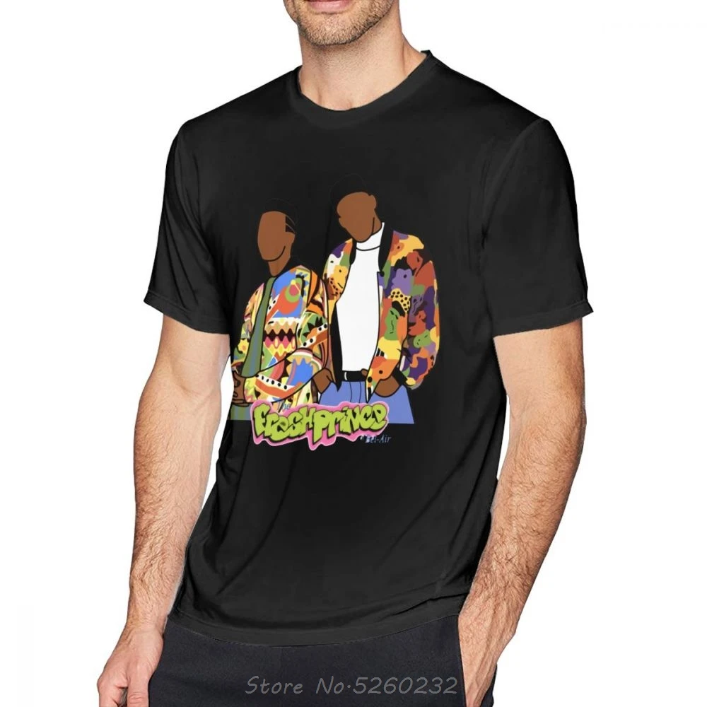 Fresh Prince футболка Футболка с принтом оверсайз коротким рукавом из 100% хлопка