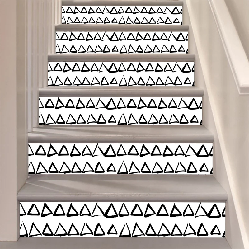 Милая Геометрическая наклейка &quotЛестница&quot 6 шт. набор шагов Декор
