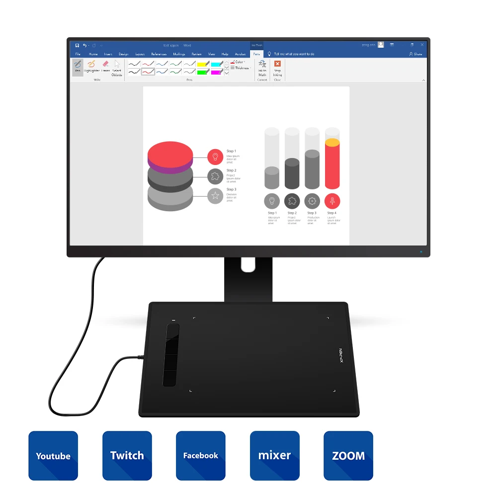 XP Pen Star G960 графический планшет Обучающий веб конференции дистанционное обучение