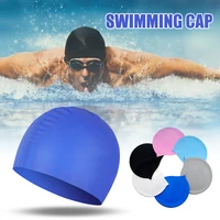 comfortable non slip silicone swimming cap bathing cap to keep your hair dry for swimming beach edf