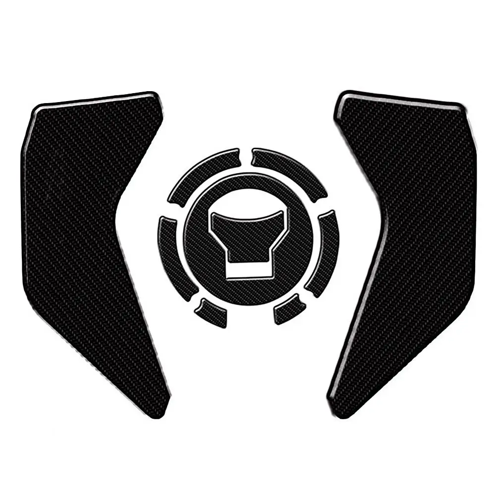 

New Motorcycle Fuel Tank Pad Protector Tank Removable Pad Sticker For Honda CRF1000L Carbon Fiber Fish Bone Side Pad Sticker