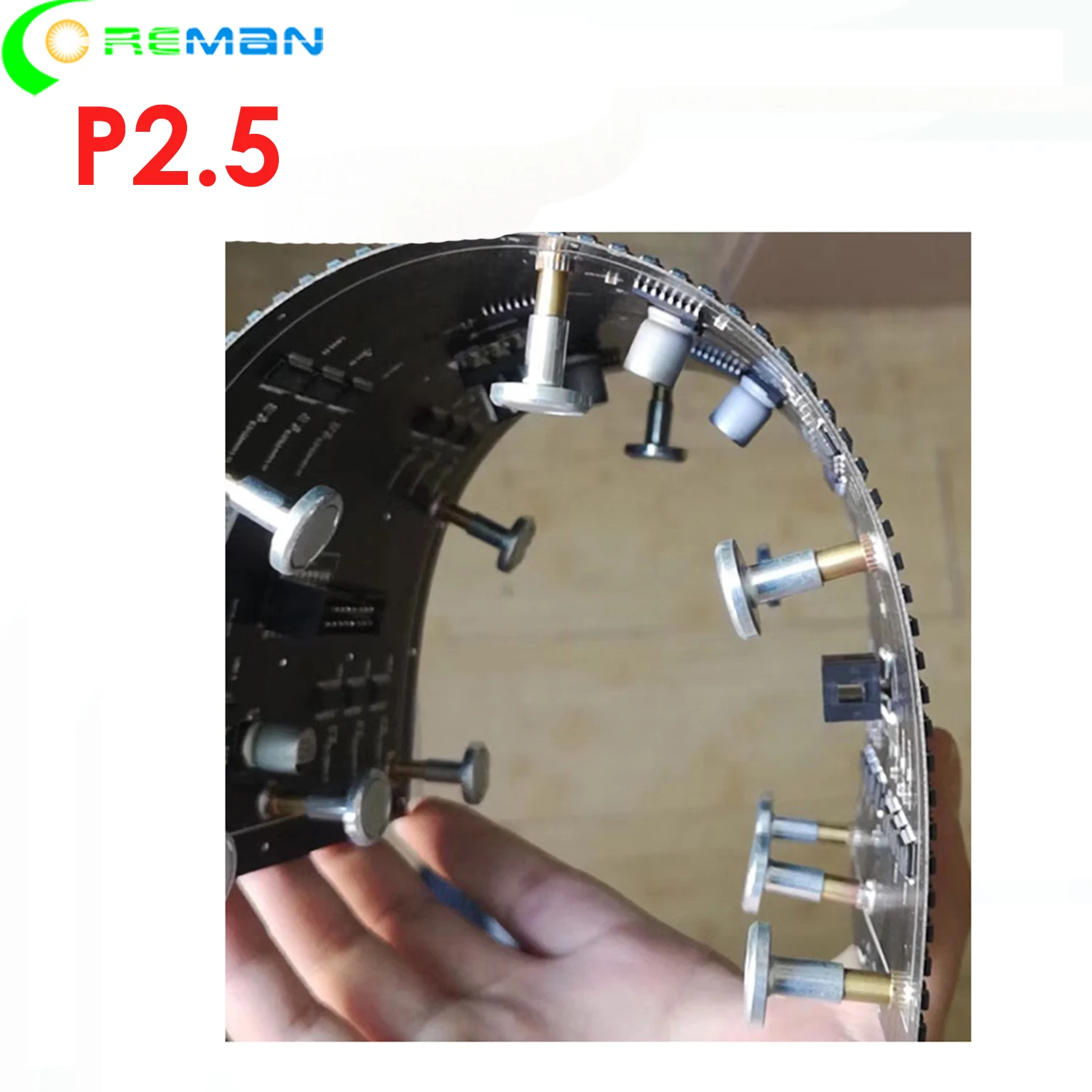 DIY custom shape led sign flexible soft RGB led module p2.5, round pillar square pillar led video wall