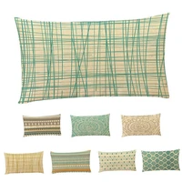 simple design rectangle pillow case sofa waist throw cushion cover home decor