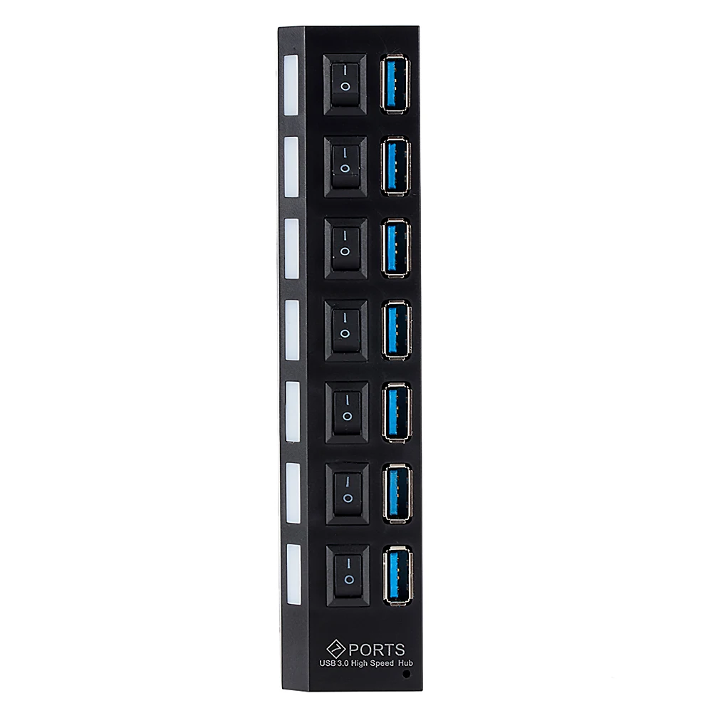 

5Gbps USB 3.0 HUB High Speed Multi USB Splitter 7 Ports PC Computer Expander for Household Computer Safety Parts