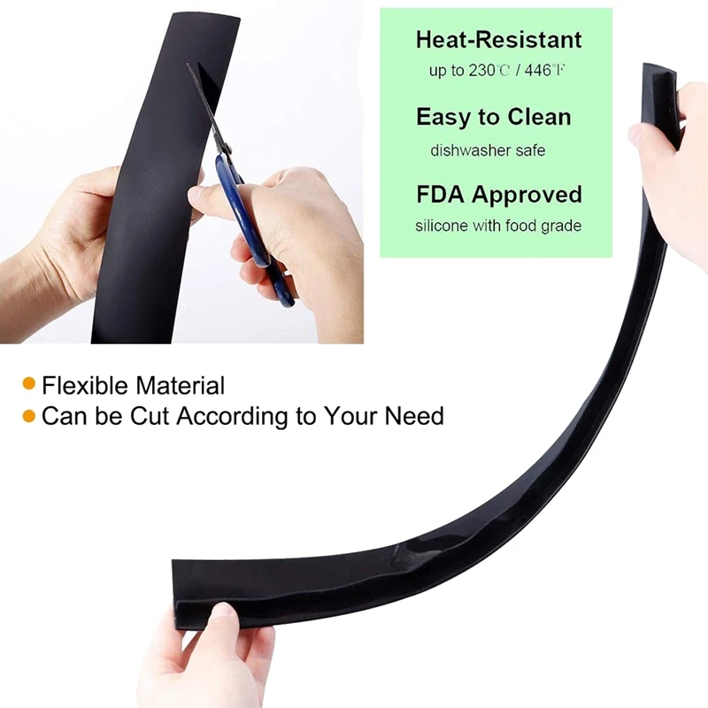 6 шт. крышек для газовой горелки + 2 силиконовых кухонной плиты многоразовые