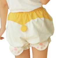 cute sleep bottoms shorts women kawaii corgi butt harajuku pumpkin bloomers pajamas elastic waist for ddlg diaper lover