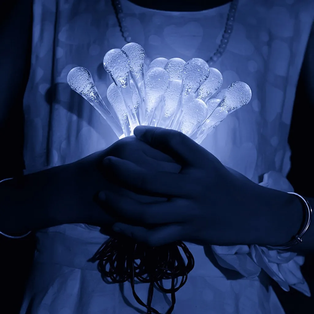 20/светодиодный слеза Водонепроницаемый светодиодный солнечный светильник