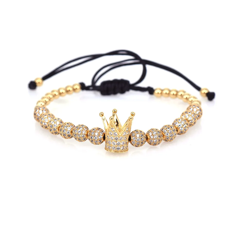 Женский Классический плетеный браслет ручной работы золотистый мужской в стиле