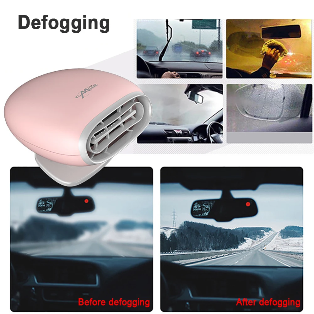 

Portable Auto Car Heater Electric Heating&Cooling fan 12V 150W Windshield Defroster Demister Dryer Car Window Mist Remover
