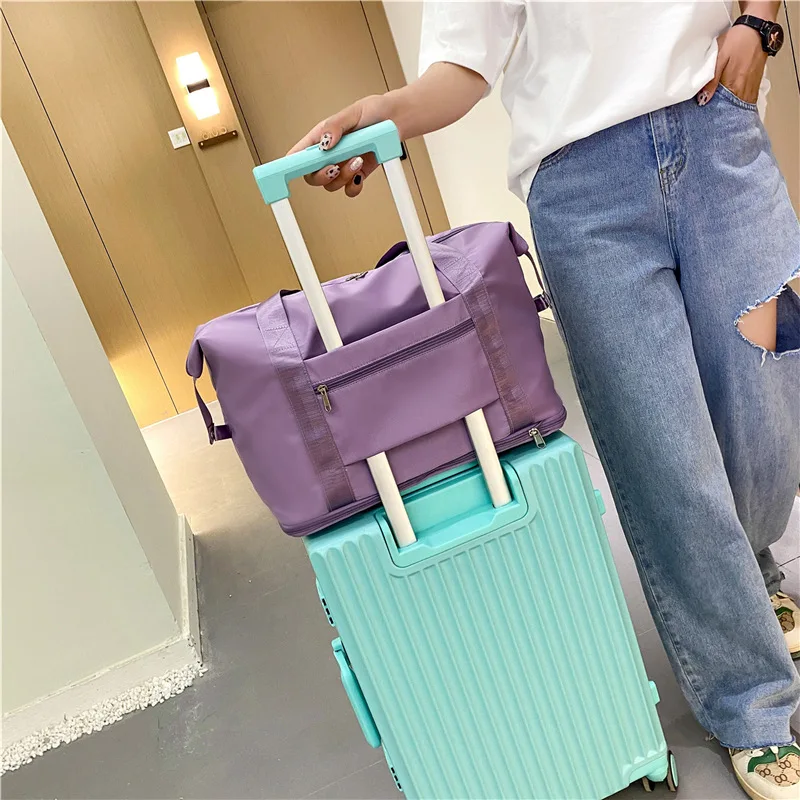 Travel Tote Gym Bag Waterproof Travel Bag Yoga Bag Multifunctional Foldable Expansion Storage Outdoor Bag Dry and Wet Separation