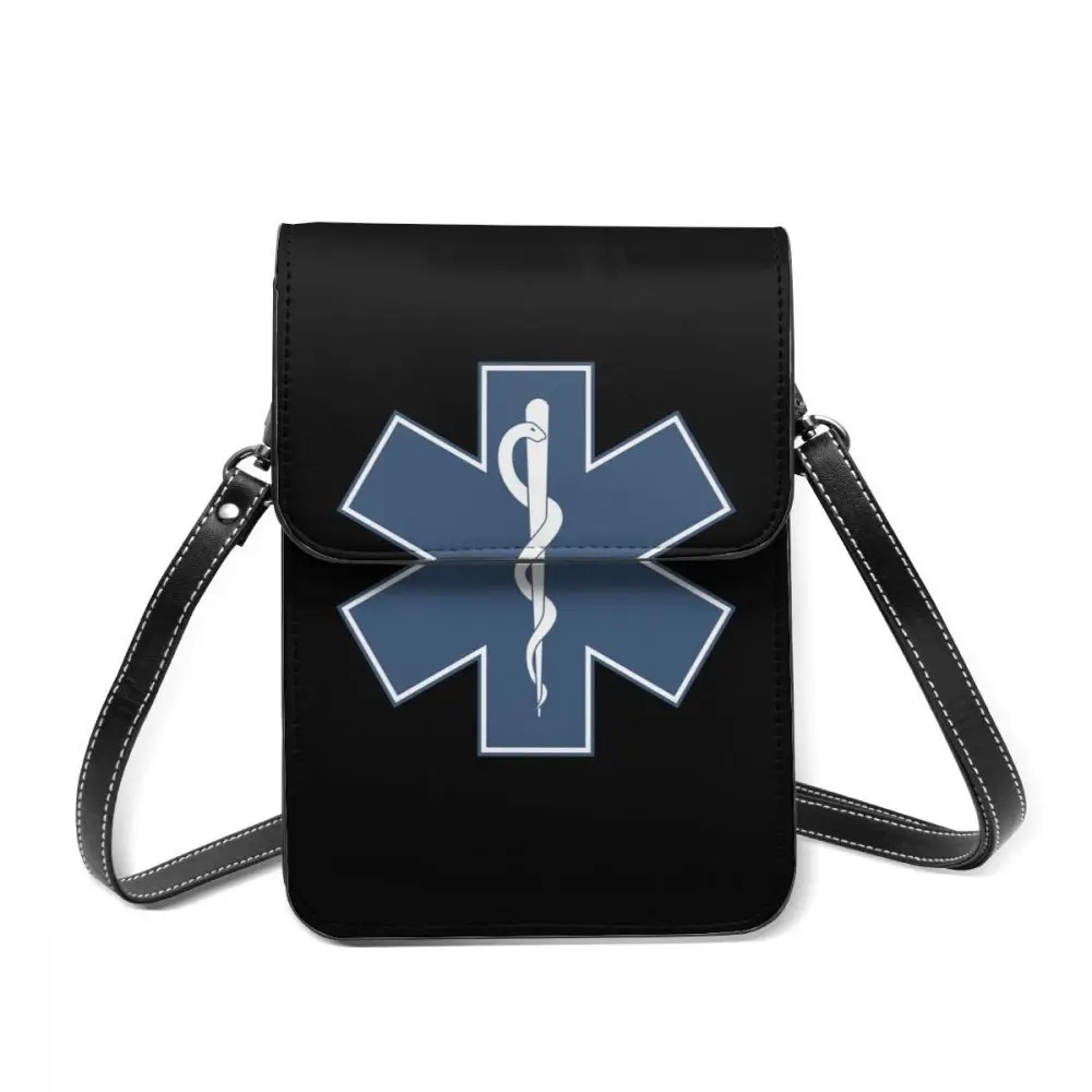 

Star Of Life Shoulder bag, leather bag, multi-pocket lady bag, student fashion card bag, mobile phone bag