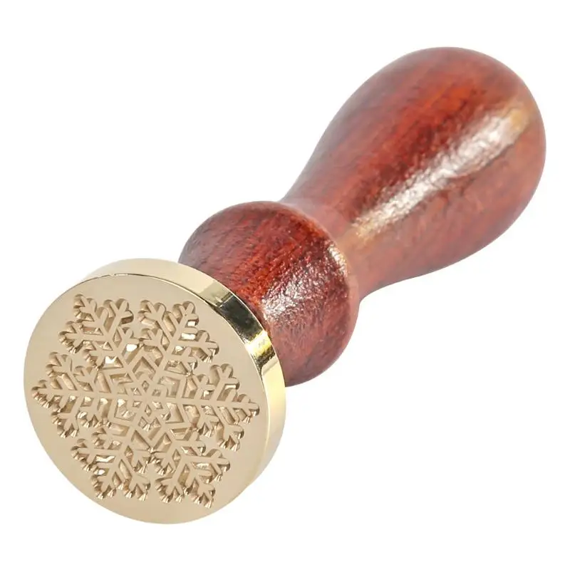 Ретро латунная картина снежинка ручной работы восковая уплотнительная