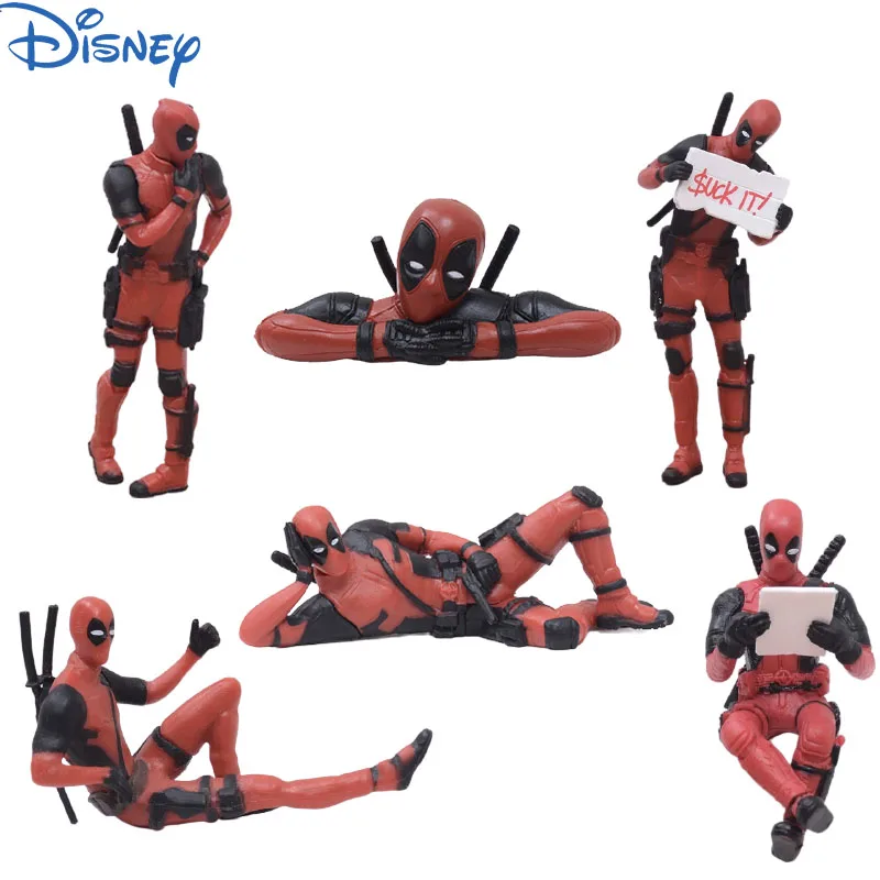 

3-8 см Disney Marvel Дэдпул 2 экшн игрушка на кончик пальца модель Мстители Мини-стражи Галактики Сидящая Рождественская игрушка