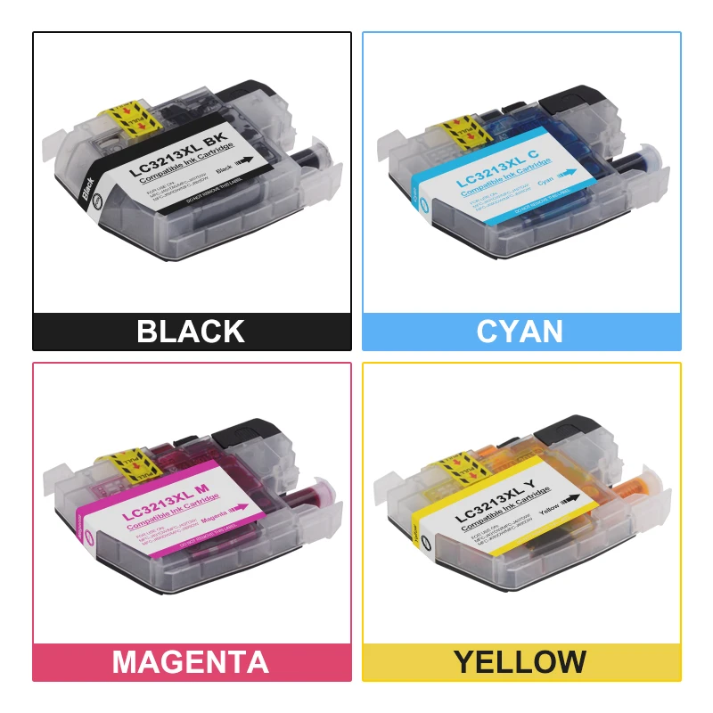 Aecteach Новый совместимый принтер чернильный картридж для принтера Brother LC3211 LC3213