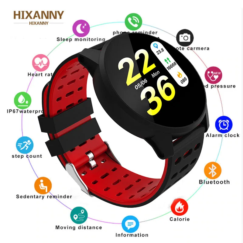 Новые умные часы reloj inteligente relogio кровяное давление водонепроницаемые спортивные