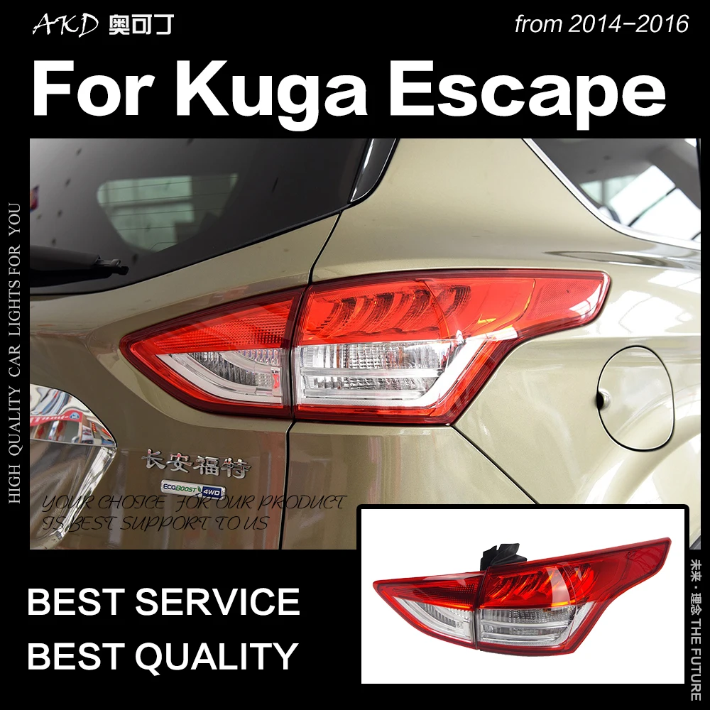 АКД стайлинга автомобилей для Ford Escape хвост светильник s 2014 2016 Kuga светодиодный