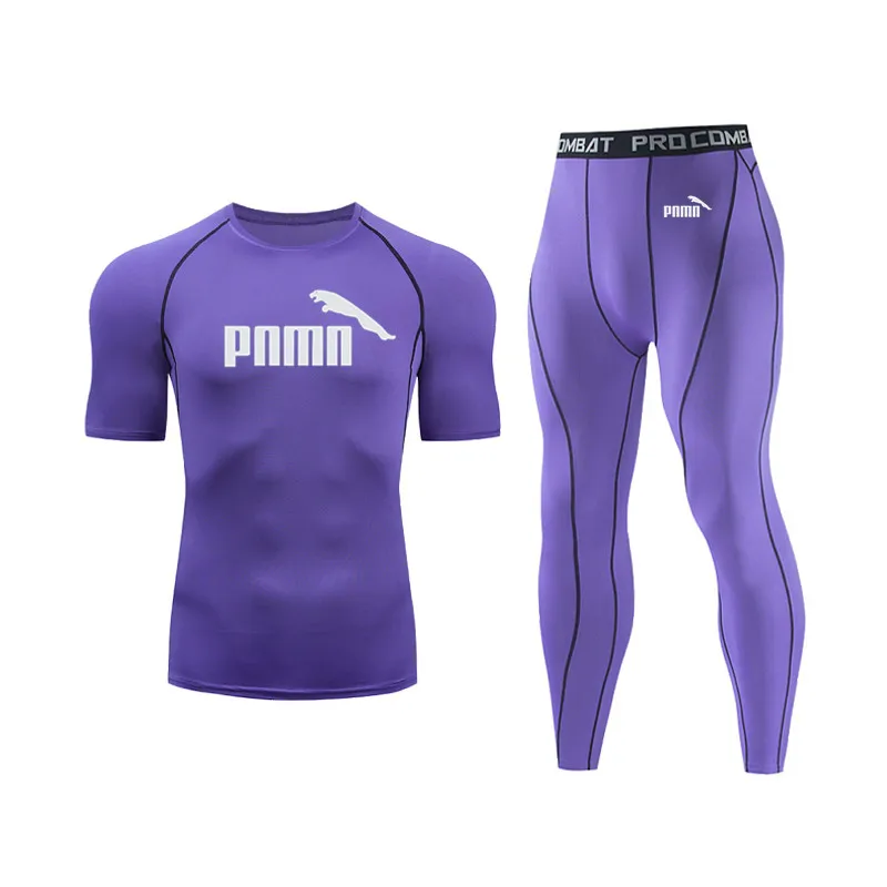 

2021Compression Sportswear Suit Tight Clothes Yoga Sets Workout Jogging MMA Fitness Clothing Tracksuit Sporting Underwear Set
