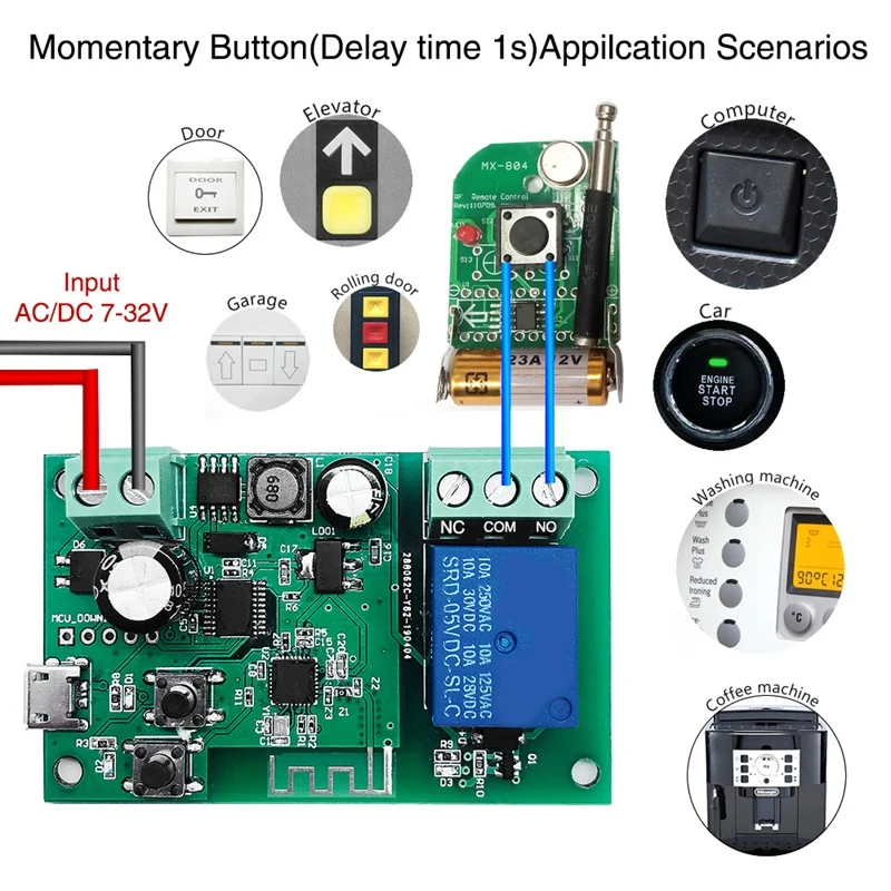 Ewelink WiFi беспроводной умный переключатель релейный модуль инчинг реле для умного