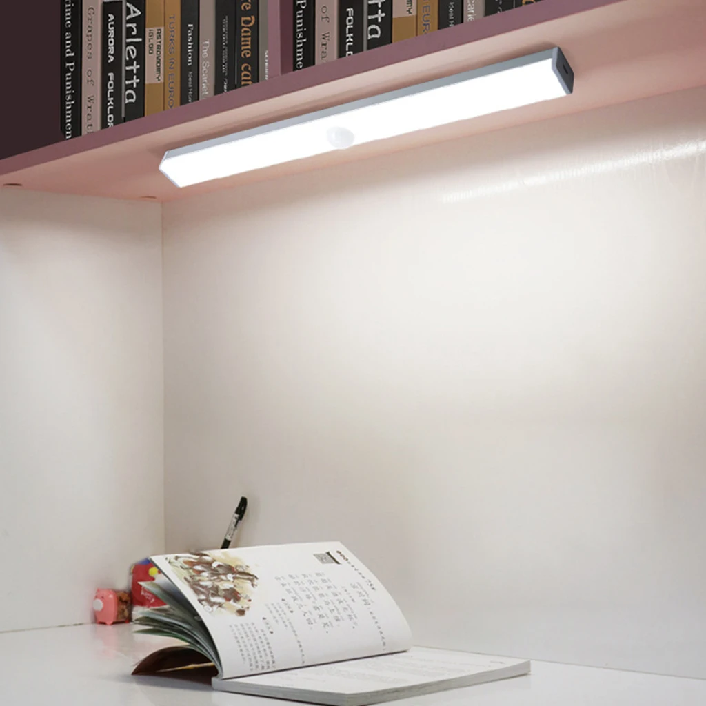 

Wireless LED Under Cabinet Light Motion Sensor Lamp for Wardrobe Cupboard Closet Kitchen Lighting Night Lamp