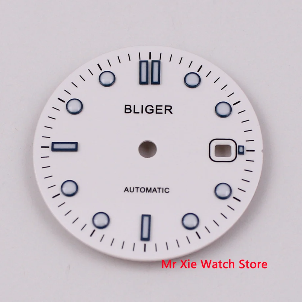 31mm sterile white watch Dial eta 2836/2824 2813/3804 Miyota 8215 821A 82 Series movement |