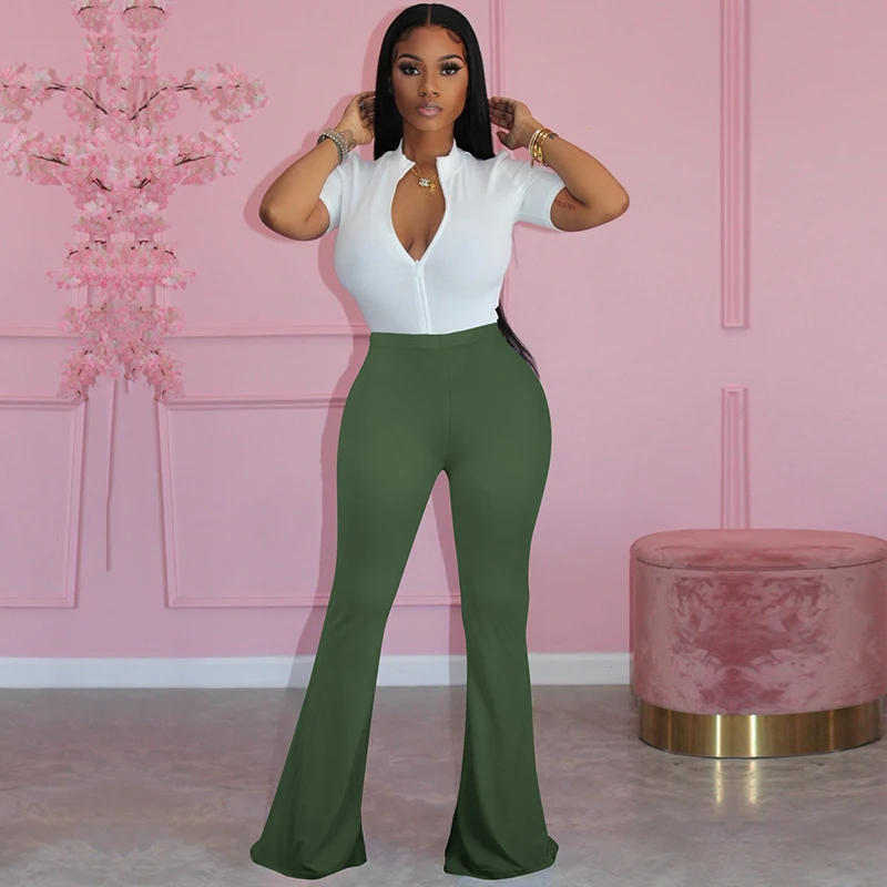 

Женские винтажные расклешенные брюки с высокой талией карамельных цветов, пикантные повседневные брюки с запахом на бедрах, модная женская одежда для осени 2021