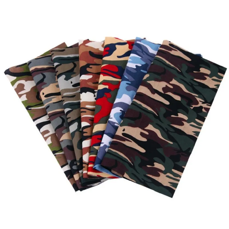 

Cotton Camouflage Printing Cloth DIY Hand-patched Cloth Group 7 Cotton Mask Fabric
