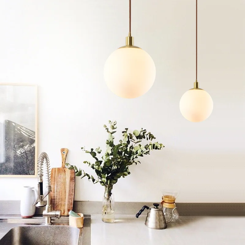 

japan deco maison glass ball living room industrial lamp