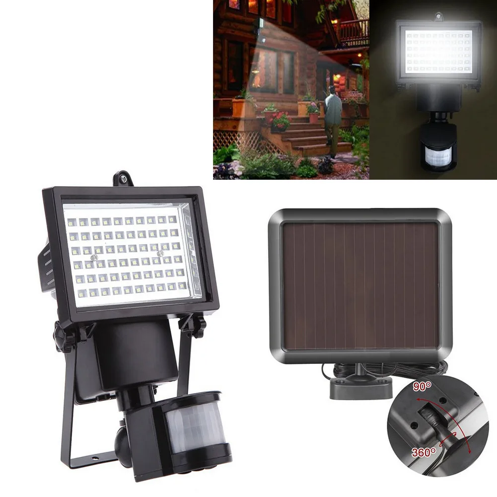 

Новый 60LED patch aisle lights супер яркий Солнечный инфракрасный датчик человеческого тела огни Открытый Двор Настенный светильник