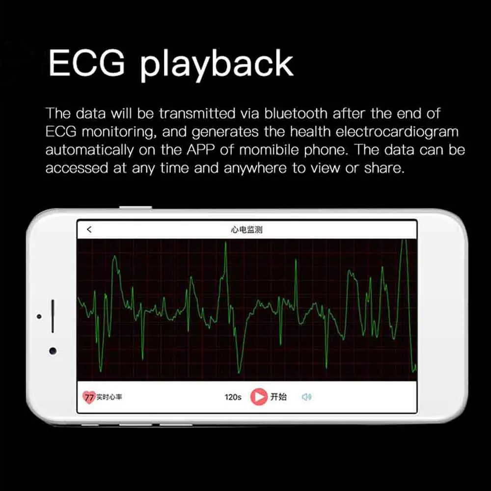 Умный браслет с измерением сердечного ритма ЭКГ и ППГ спортивные умные часы