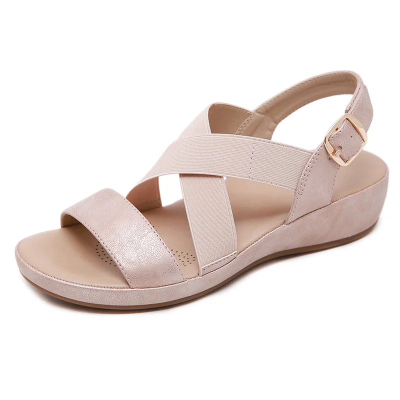 

2021 Sandals Women Summer Shoes Soft Holiday Women Beach Sandals Laides Wedges Sandals Plus Size 42 A2120